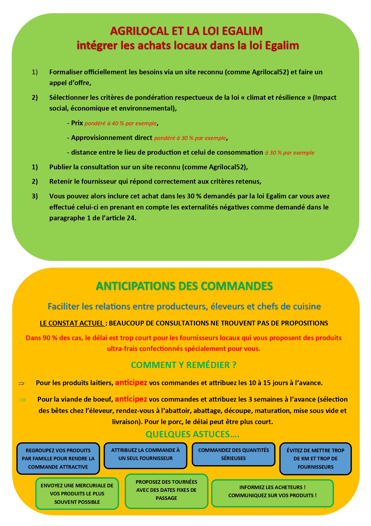 2025 egalim et astuces